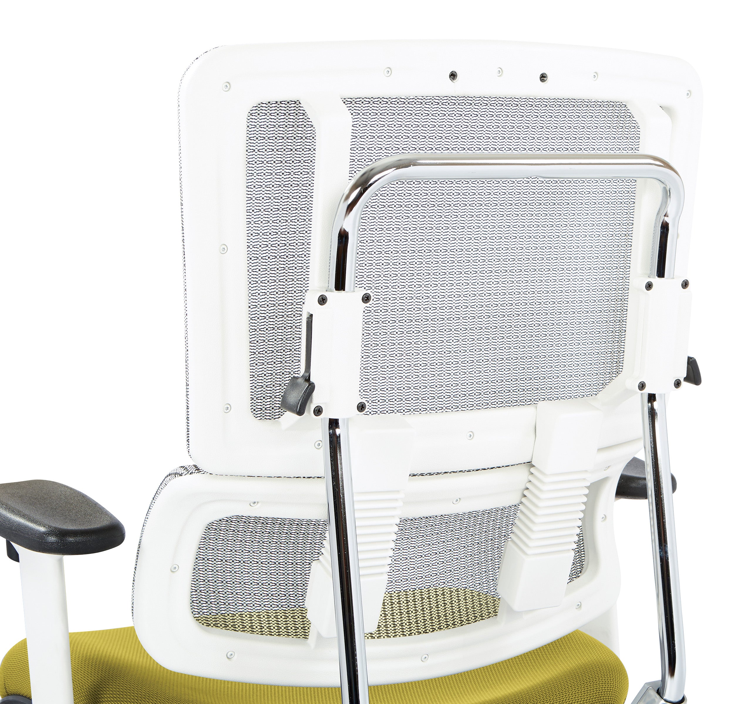 White Vertical Mesh Chair